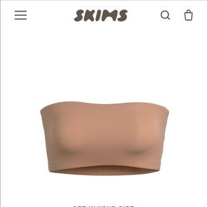 Skims Fits Everybody Bandeau Size Small Sienna